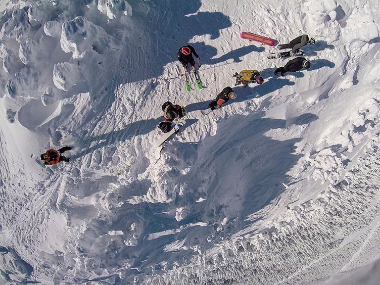 Snow conditions at the Jay Peak Resort