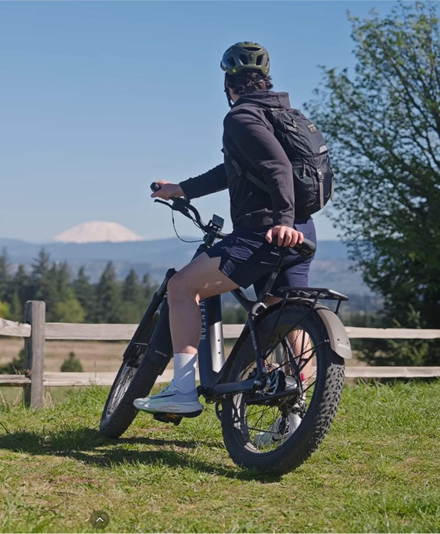 The new e bike from Aventon, the Adventure III, with a 65 mile range and built for rugged terrain.