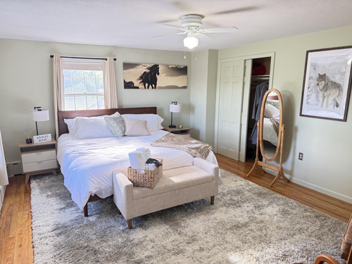 Spacious rooms recently renovated are available at The Orchard Bed and Breakfast in Lyndonville, Vermont.